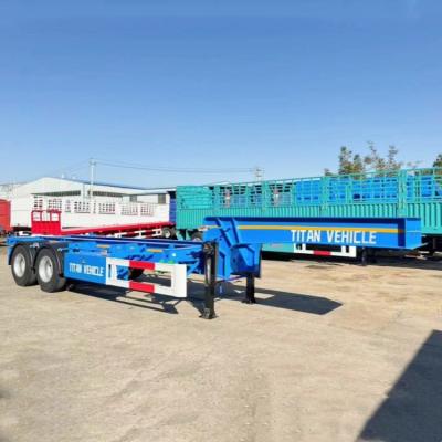 China TITAN 2 Axle Gooseneck Container Trailer for Sale for sale