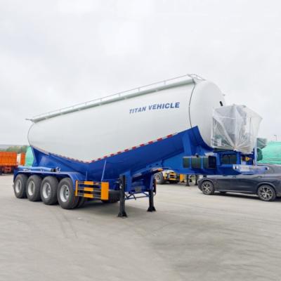 China TITAN 4 Axle 40m³ Cement Tanker Semi Trailer | Cement Tanker for Sale for sale