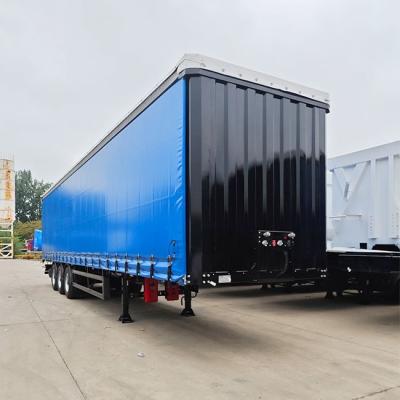 China TITAN 3 Axle Pvc Tautliner Curtains Price | Side Curtain Trailer for Sale à venda