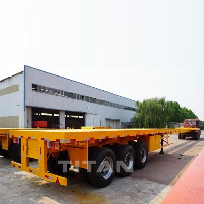 China 2.5 meters extend to 25 meters 3 axle flatbed trailers telescopic extendable trailer extendable flatbed trailers for sale