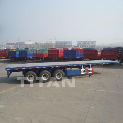 China heavy duty flatbed trailers price container semitrailer container transportation trailer for sale for sale