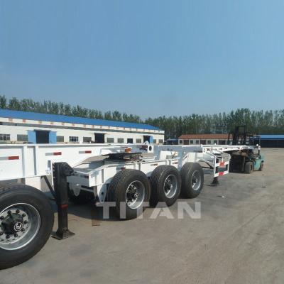 China Super Interlink Skeleton Chassis Trailer high quality trailer for sale titan high quality à venda