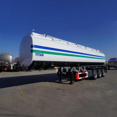 China TITAN oil tanker trailer fuel tank with 3 axles 42,000 liters fuel tanker trailer  for sale for sale