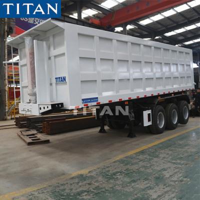 China China low price 30CBM tipper trailer  3 axle 70 ton dump trailer end dump trailer for sale