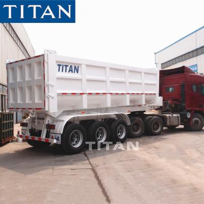 China 50/60 ton 3 axle u shape 20 /30 cubic tipper trailer dump semi trailer for sale