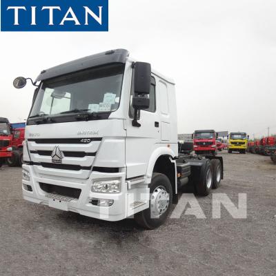 중국 TITAN most popular 371hp Sinotruk 6X4 Howo tractor truck head for sale 판매용