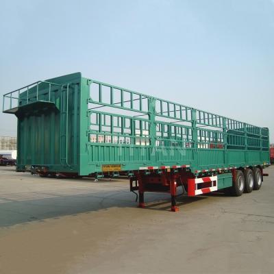 China TITAN 3 axles fence cargo sideboards side wall trailers for sale Te koop