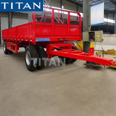 China 30 tonne 2 axle drawbar trucks and trailers for sale-TITAN Vehicle en venta