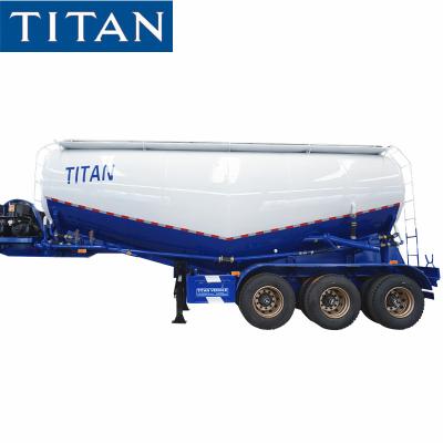 Chine 40 Tons Single Silo 32cbm Powder Cement Bulker Tanker Trailer à vendre