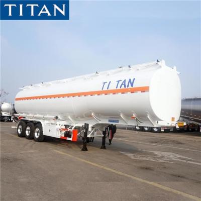 China Tri Axle 40000 Liters Fuel Transport Oil Tanker Truck Trailer for sale