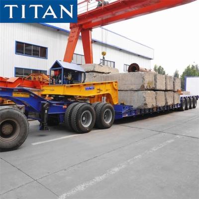 Cina 150 Ton Removable Gooseneck Lowboy Trailer with Dolly for Sale in vendita