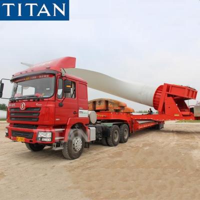 China Wind Turbine Tower Transport with Balde Rotor Adapter Windmill Blade Trailer for sale