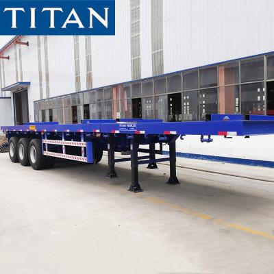 중국 24m 3 Axle Telescopic Long Vehicle Extendable Flatbed Trailer 판매용