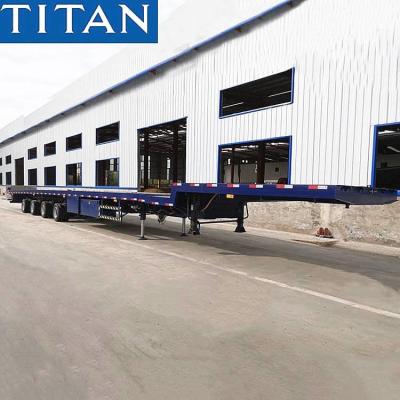 China 4 Axle Extendable Trailer 58M Wind Blade Turbine Transport Telescopic Trailer for sale