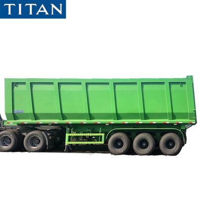 중국 100T Hydraulic Tipper Trailer 35m3 Dump Tipper Trailer Supplier 판매용