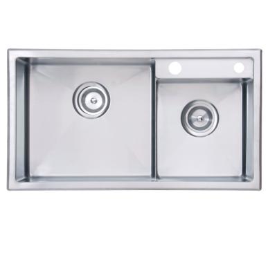 China Without Double Faucet Bowls Stainless Steel Sink EC-22118 for sale