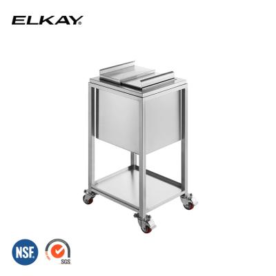 China NSF Stainless Steel Restaurant Commercial Hotel Mobile Bar Ice Bin CIB4248-M for sale