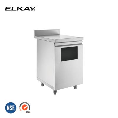 China NSF Stainless Steel Commercial Kitchen Restaurant Use 0.5m Trash Can Cabinet TCCB500L-F1 for sale