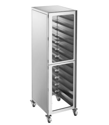 China Commercial Oven Rack Rack Stainless Steel Restaurant Door Glass Cabinet Tray Trolleys ELTT05 for sale