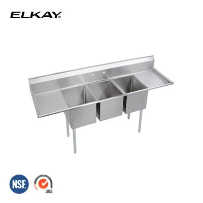 China Without Faucet NSF Stainless Steel Restaurant Hotel Commercial Kitchen Sink for sale