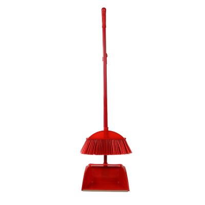 China Not easy to deform factory supply household cleaning popular item hand broom and plastic dustpan set with long handle for sale