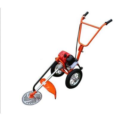 China GX35 brushcutter /grass trimmer 2-Stroke two hand push type with two wheels for sale