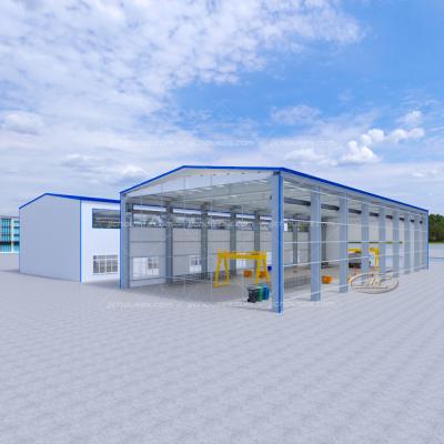 China Modern using metal building steel structure factory, prefab workshop steel structure, steel structure warehouse workshop building for sale