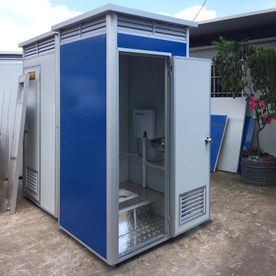 China Outdoor Factory Eco-friendly Sale Disabled Mobile Toilet , Red Water System Portable Prefab Toilet for sale