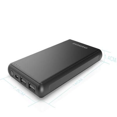 China Momoho High Capacity Mobile Phone Battery Charger 10000mah Mobile Smart Power Bank Slim Power Bank for sale