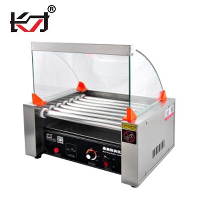 China HD-7 Stainless Steel Outdoor Hot Dog Warmer Hot Dog Roller Grill Machine 7 Sticks Hot Dog Roller for sale