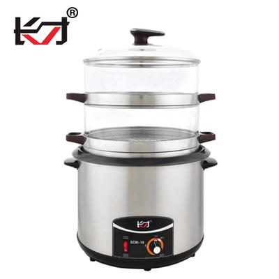 China SCM-10L Two Layer Stainless Steel Food Grade 304 Sustainable Steamer Cooking Stock Pot for sale