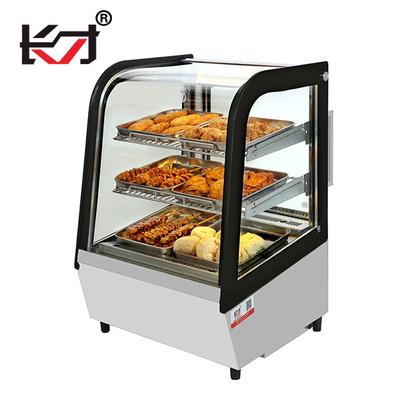 China FTC-90 COMPRESSOR Glass Air Cooled Cake Showcase Bakery Display Cabinet Mini Fridge Convenient Store for sale