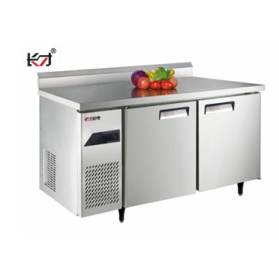 China QBTF2-6 COMPRESSOR Direct Cooling Refrigerator Cooking Table Back Hump Single Way Temperature Kitchen Equipment for sale