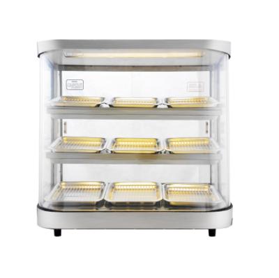 China Commercial Food Storage Hotel Buffet Food Equipment KFC Hot Food Warmer DZCF-3F/9P Showcase for sale