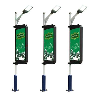 China Best Quality P3.33 Outdoor Wireless Smart Outdoor Advertising Pole Wifi / 4G Led Screen Display for sale