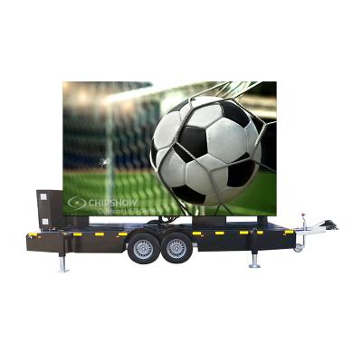 China Outdoor Advertising Mobile Led Screen P10 /Vehicle/Van/Trailer/ Mounted Truck Led Display for sale