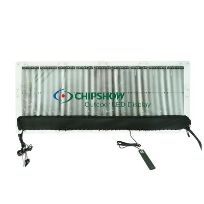 China Outdoor Advertising Chipshow Taxi Rear Advertising Led Display Car Rear Window Led Display Screen for sale