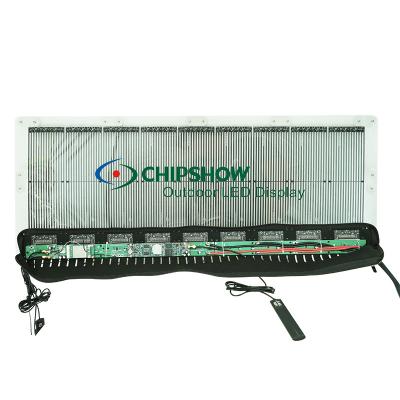 China Chipshow P6X2.92 Outdoor Advertising Billboard Car Rear Window Screen Transparent Led Brightness Full Color for sale