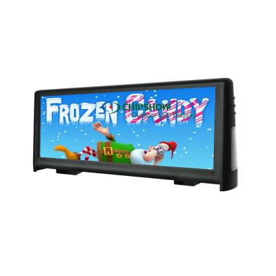 China Outdoor 3G / 4G Wifi , USB Outdoor Advertising LED Display Double Sided Full Color Taxi Sign Waterproof for sale