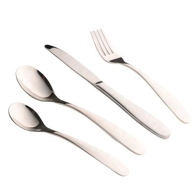 China Sustainable luxury matte flatware stainless steel cubiertos flatware set coffee spoons tea spoon knife for sale