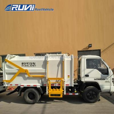 China Swing-arm Garbage Truck Hydraulic Pressed Garbage Compactor Truck Side Loading Garbage Truck 5250*1880*2230mm for sale