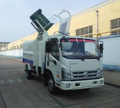 China Foton Hydraulic Garbage Truck Lifter Container Garbage Truck Arm Roll Garbage Waste Truck 5250*1880*2230mm for sale