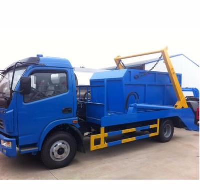 China Hotels Ruvii Arm Rolling Garbage Truck Skip Loader Garbage Truck With Garbage Bins for sale