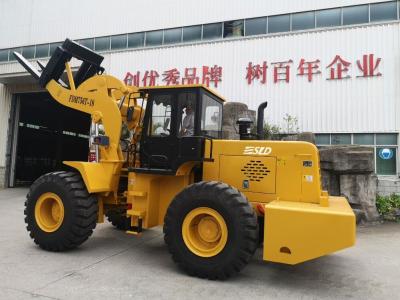 China Flameproof 18T Forklift Front End Loader With Steel Coil Fork for sale