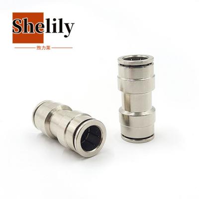 China Building Material Shops MPUC Straight Pneumatic Connector Metal Push To Connect Fittings for sale