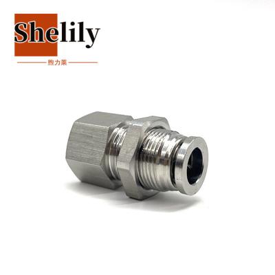 China Building Material Shops SS316 Female thread pneumatic Quick to Disconnect Push Tube Fittings for sale