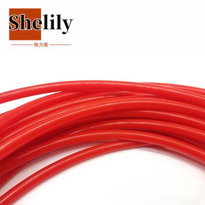 China PU Red Color Vacuum Hose 8mm 10mm 12mm PU Braided Hose For Pneumatic System for sale