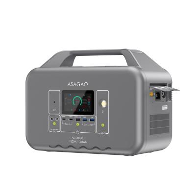 China ISO Manufacturer Large Capacity 1000W Cordless Charging Portable Solar Generator with Lithium Capacity Pure Sine Wave Inverter System for sale