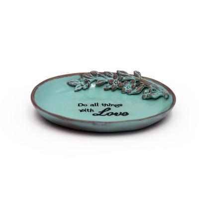 China Metal Best Selling Pink Green Simple Trinket Dish Star Jewelry Dish With Logo for sale