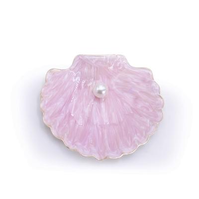 China Metal Jewelry Show Tray Tray High Quality Pearl Small Bowl Dish Ring Dish Jewelry Mermaid Trinkets for sale